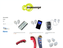 Tablet Screenshot of biomassage.se